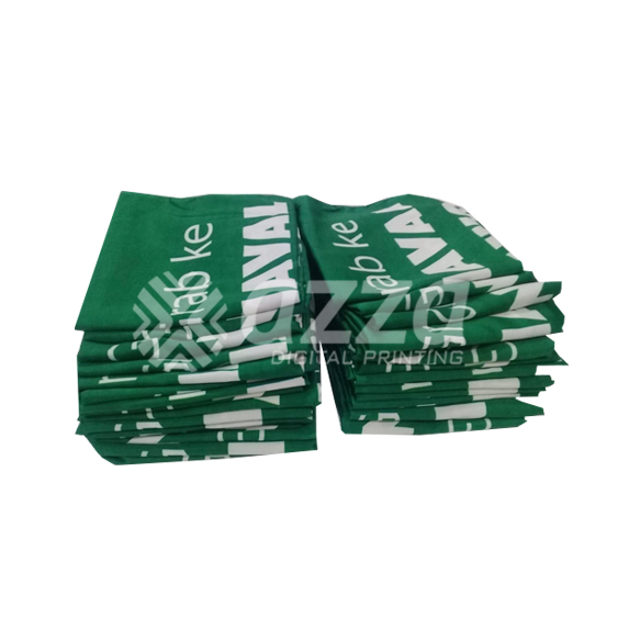 Cetak Umbul Umbul kain satin lebar 75 cm