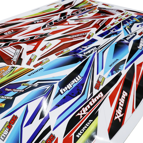 stiker mesin indoor