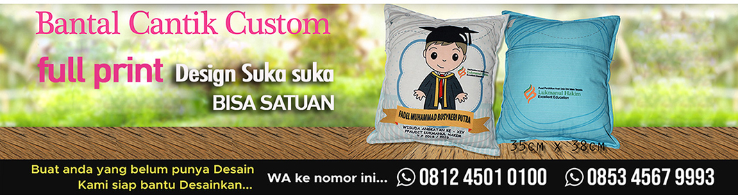 print bantal cantik